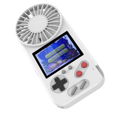 China 500 games in 1 new 2020 launched 3 speed portable handheld fan integrated with 500 in 1 video game console for sale