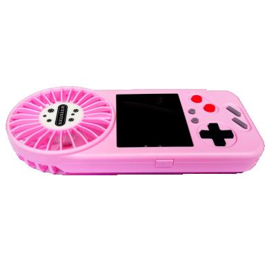 China New Factory Game Cooling Portable Handheld Fan with 3 Adjustable Speeds Can Play 500 Retro Game for sale