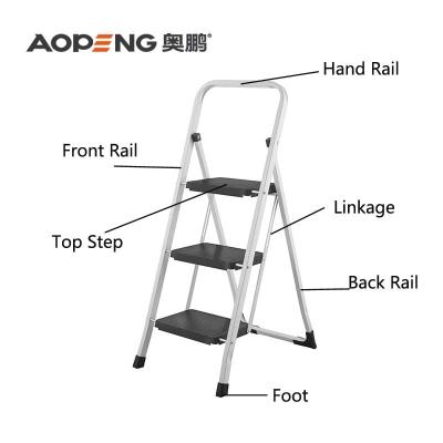 China Folding Ladders Household Metal Step Small Sneak Ladders for sale