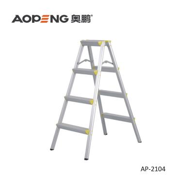 China Aopeng Safe and Lightweight Price Aluminum Portable 4 Step Ladder Foldable for sale