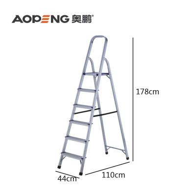 China Foreign Favorite Folding Ladders Aluminum Alloy Household Folding Ladder for sale