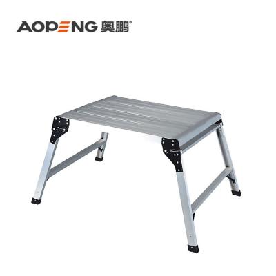 China safrty portable aluminum folding platform ladders Aopeng outdoor use folding ladders for sale