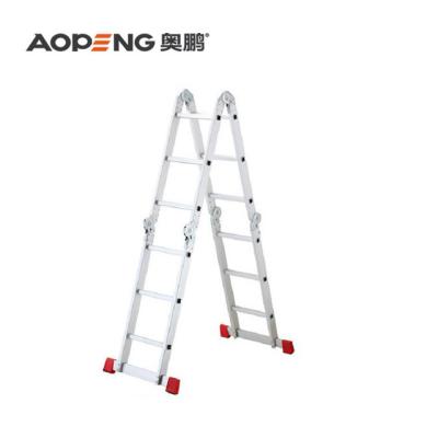 China Folding Ladders Aluminum Multi Purpose Folding Step Ladder With EN131 for sale