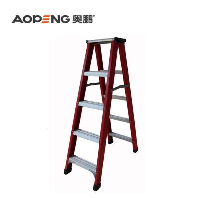 China AOPENG Folding Ladders Fiberglass Step Rack Ladder for sale