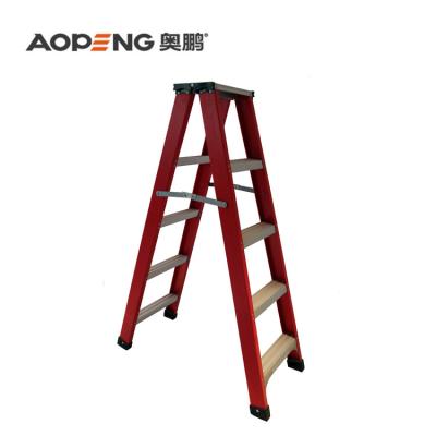 China AOPENG Folding Ladders Fiberglass Folding Step Ladder for sale