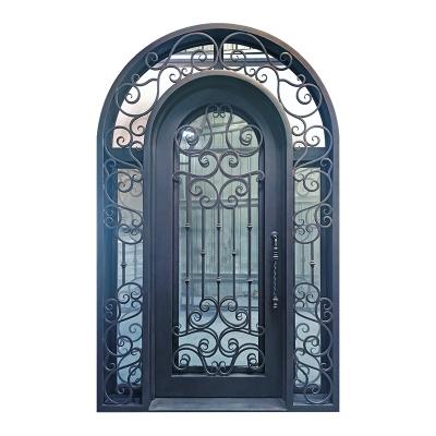 China Anti-theft Latest Style Main Door Iron Door Gate Design For House for sale