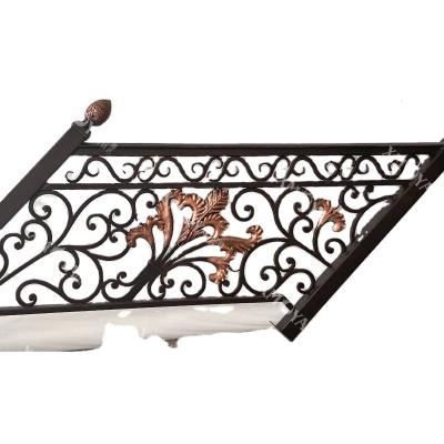 China modern wrought iron fencing designs in home railings and railings / modern wrought iron stair railings for hotels for sale