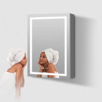 China Foshan Ocean Bright Intelligent Bathroom Mirror Cabinet With Light C301 for sale