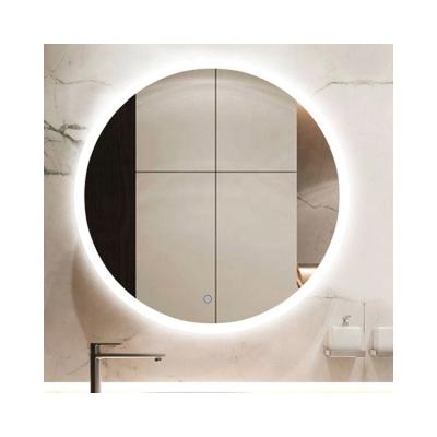 China Large Illuminated All Around Lightning Use Home Hotel Digital Pendulum LED Wall Mounted Bath Lighting Mirror for sale