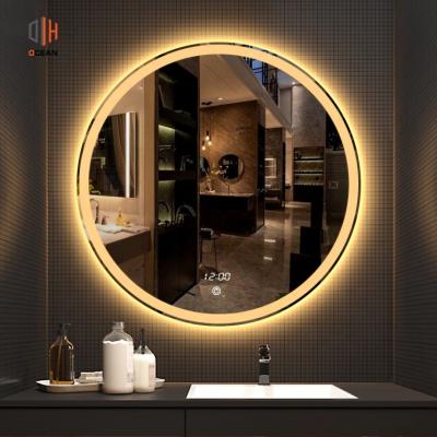 China Magnifying House LED illuminated front-light waterproof wall mounted mirror with touch switch for sale