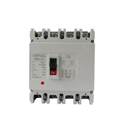 China USFULL High quality molded 1000V 125 A 160A 400A 630A molded case circuit breaker dc mccb FMM1-PV for sale