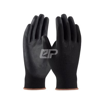 China Black Nylon Polyester PU Gardening Gloves For Automotive Industry for sale