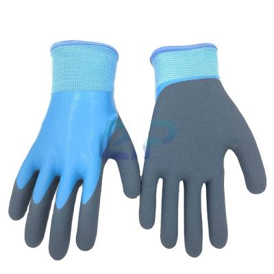 China Double Waterproof Nylon Acrylic Latex Sandy Coated Working Glove Winter Dipped Cold-protection Thermal Coating for sale