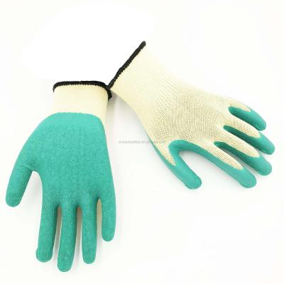 China Cheap hot sale! 10Gauge 5yarn (21s) Ply Latex Cotton Hand Coated Gloves for sale