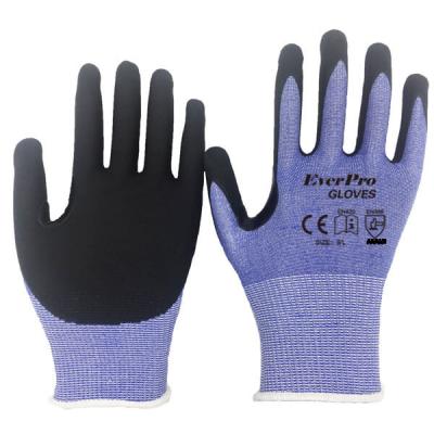 China Home Level 5 OEM Flexfit 15G HPPE Nitrile Coating Oil Resistant Cut Proof Gloves for sale