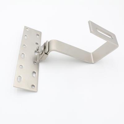 China Corrosion Resistance Good Quality New Arrivals Stainless Steel Solar PV System Flat Roof Hook for sale