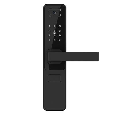 China 6063GB Wifi Aluminum Smart Door Lock Supports Wireless Remote Control Smart Key, QR Code, IC Card and Password for sale