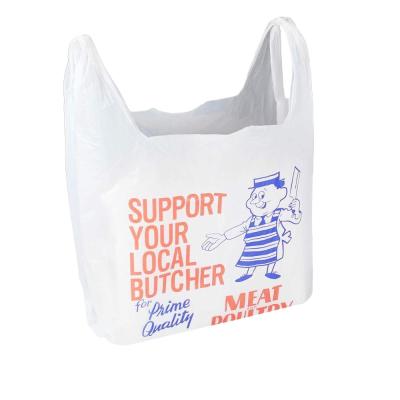 China Bio Plastic Recyclable Degradable Plastic T-shirt Shopping Bag Roll Free Sample for sale