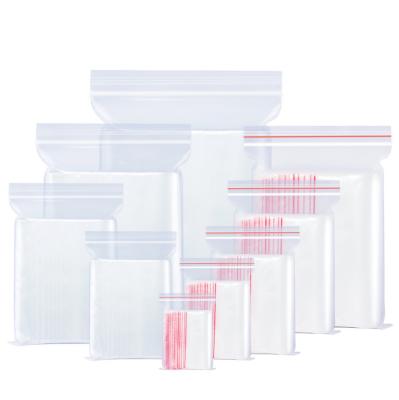 China Recyclable Clear Plastic Zipper Zipper Bag Zip Slider Tote Bags With Zipper Lock for sale