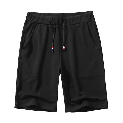 China Anti-wrinkle good quality men's casual sports drawstring knit shorts at ex-factory price for sale