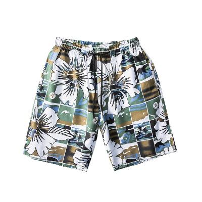 China Anti-wrinkle high quality men's casual drawstring shorts fashion floral shorts running fitness boy shorts for sale