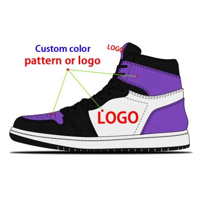 China CUSHIONING brand high top school shoes for boys and girls basketball sneaker man breathable custom with great price for sale