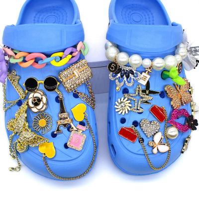 China Shoe Buckle Designer Croc Charms Buckles Shoe Accessories For Croc Charms Luxury for sale