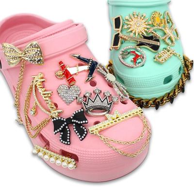 China Shoe Buckle Factory Wholesale OEM BLM Croc New Charm Luxury Shoe Clog Accessories For Designer Croc Chunks Charms for sale