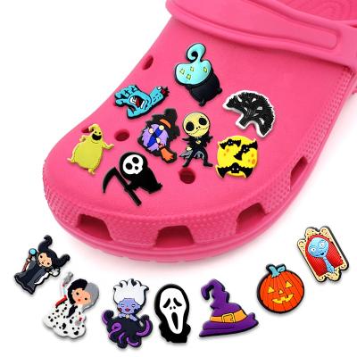 China Shoe Buckle PVC Shoe Charms Accessories Halloween Croc Shoe Buckle Decorations Ornaments Fit Halloween Croc Charms Party Kid's Gifts for sale