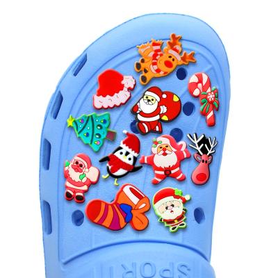 China Shoe Light PVC Shoe Charms Shoe Accessories Fit For Clog Charms Party Gift Fang Charms Christmas for sale