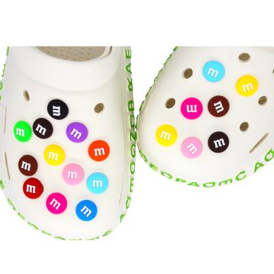 China Shoe Buckles Factory Wholesale M Beans Shoe Accessories Kids Drag Shoe Charms For Croc Charms for sale