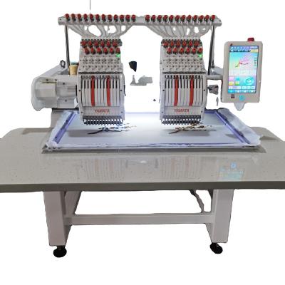 China Garment Shops FEIYUE YAMATA BRAND Computer Cap embroidery machine 2 HEADS 12 NEEDLES for sale