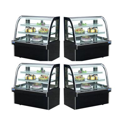 China Ice Cream Showcase Refrigerator Freezer Single / Double-temperature Ice Cream Cake Display Freezer Counter zu verkaufen