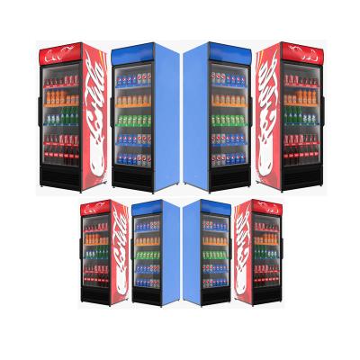 Chine Upright Single / Double-temperature Beverage Pepsi Cooler Beverage Drinks Beer Glass Fridge Door à vendre