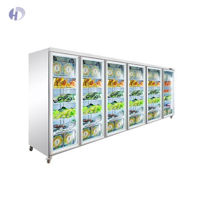 China Single / Double-temperature Upright Glass Door Upright Glass Door Freezer Chest Freezer With Glass Doors Te koop