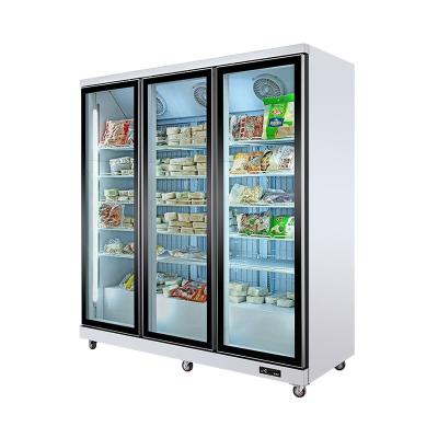 Cina Single/Double-temperature Glass Freezer Chest Glass Door Sliding Glass Door Freezer Fridge Freezer Chest Door in vendita