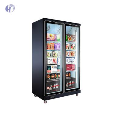 中国 Single / Double-temperature 2 Glass Door Glass Freezer Display Door Freezer Glass Freezer 販売のため