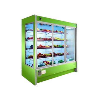 China High Quality Energy-saving Fresher Fruit Storage Supermarket Refrigerator Commercial Single/Double-temperature Commercial Refrigerator Showcase for sale