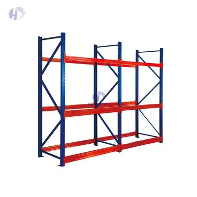 China Corrosion Protection Adjustable Powder Coating Long Span Steel Storage Shelving Unit Medium Duty Racks Industrial Warehouse Storage Heavy Duty Rack à venda