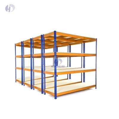 Cina Medium Duty Corrosion Protection Boltless 4 Shelf Warehouse Multilevel Shelving Garage Storage Rack For Warehouse Rack Factory in vendita