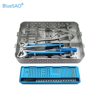 China Hot Selling Veterinary Use PRCL-M Interlocking Plate Sterilizable System Case Medium Size Instrument Tray for sale