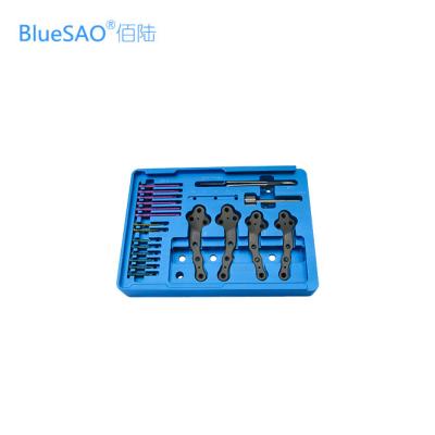 China Special Design BLUESAO Professional TPLO Bone Plate - M Veterinary Implants (Tibial Tray Leveling Osteotomy) Set Veterinary Locking Plate System for sale