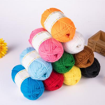 China 5Ply Acrylic Yarn 100% Acrylic Milk Cotton Anti-pilling Blended Crochet Knitting Yarn Using For Sweaters for sale