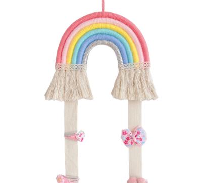 China Home Decoration Rainbow Minimalist Modern Design Drapes For Kids Hair Accessories Storage for sale