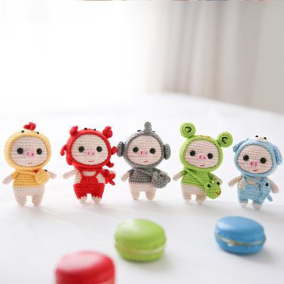 China Anti-pilling children's gifts knitted package material toy DIY knitting handmade doll for sale