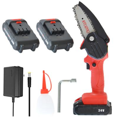 China OEM 4 Inch Mini Battery Cordless Portable Electric Chainsaw With Brushless Motor Shared Battery Chainsaw for sale