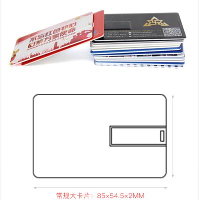 China Plastic Custom Your Promotional Logo USB Flash Drives Credit Card Style 8gb 16gb 32gb 64gb Pen Drive Plastic Card for sale