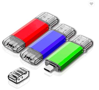 China LY411 plastic popular usb 3.0 flash otg 2 in 1 type c for all mobile phone 16gb 32gb 64gb usb flash stick for sale