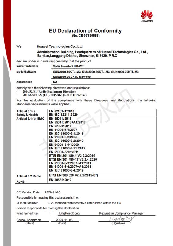 CE - Jinhua Chasun Solar Technology Co., Ltd.