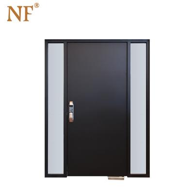 China Modern entrance aluminum veneered wood main entrances for sale